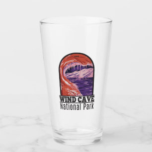 Verre Parc national Wind Cave South Dakota Vintage