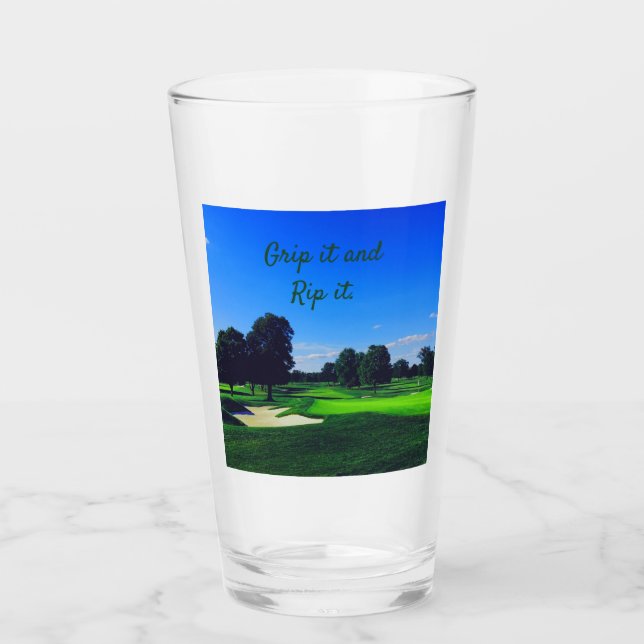 Verre Parcours de golf Saisis-le et déchire-le (Devant)