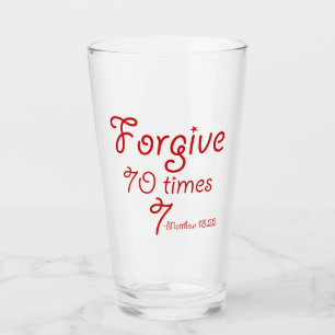 Verre Pardonnez 70 X 7 Personnaliser Il ajoute nom ou in