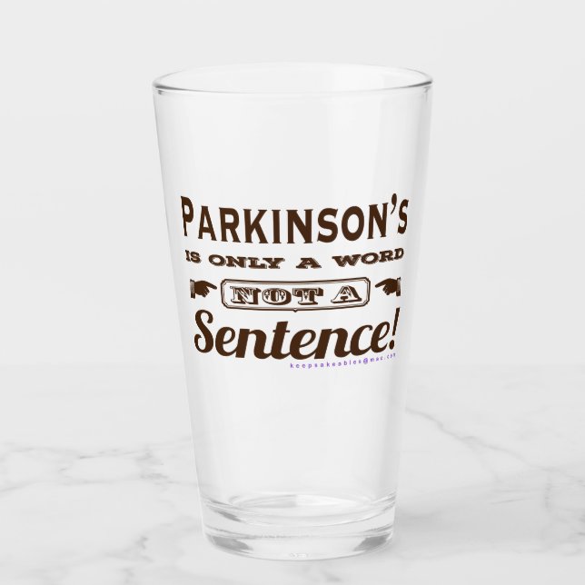 Verre Parkinsons seulement un mot (Devant)