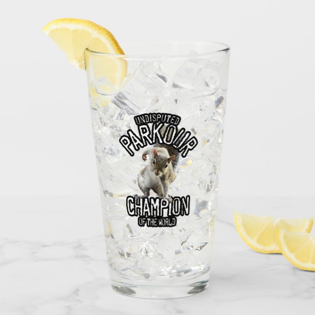 Verre Parkour Squirrel - drôle freerunning (Devant glace)