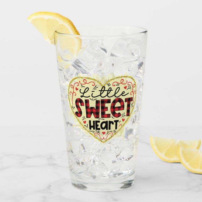 Verre Parties scintillant Coeur tendance Valentines Day (Devant glace)