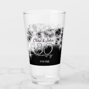 Verre Parties scintillant d'anniversaire du 30e mariage