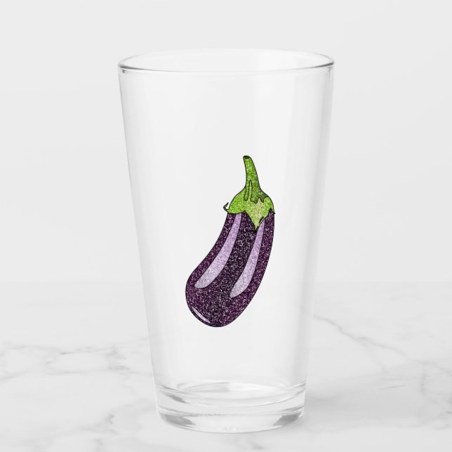 Verre Parties scintillant Eggplant (Devant)