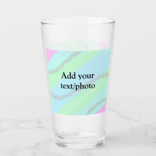Verre Parties scintillant rose bleu vert étincelant past
