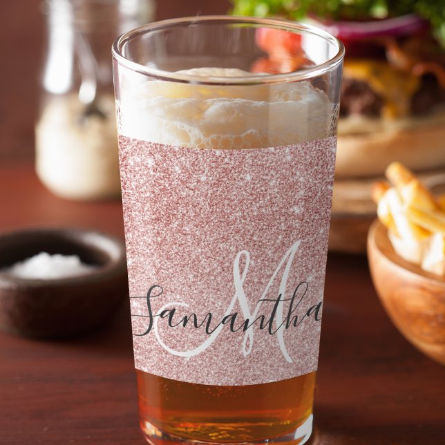 Verre Parties scintillant rose moderne étincelles Nom pe (Créateur téléchargé)