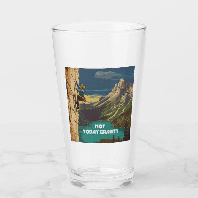 Verre Pas aujourd'hui Gravité Escalade (Devant)