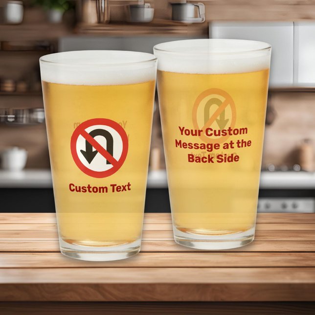 Verre Pas de signe à demi-tour (Créateur téléchargé)