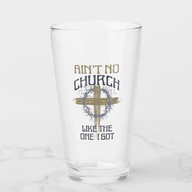 Verre Pas d'église comme celle que j'ai eu design de tex (Devant)