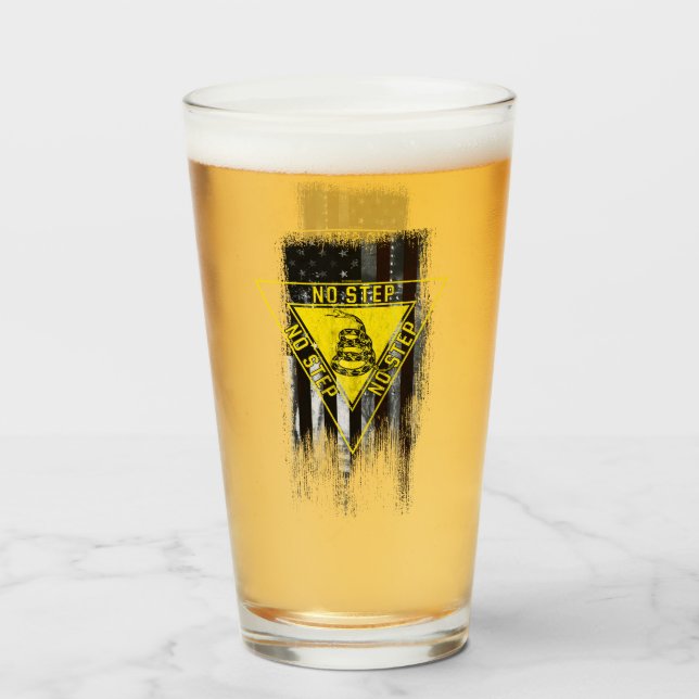 VERRE PAS D'ÉTAPE GADSDEN SNAKE STYLE D'AVIATION MILITAI (Devant (rempli))