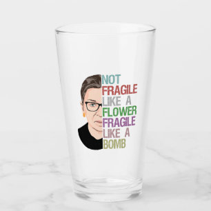 Verre Pas fragile comme une fleur fragile comme une bomb