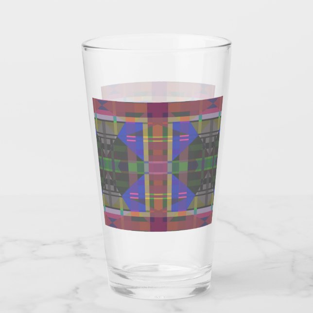 Verre Pastel rainbow Colorful Geometric (Devant)