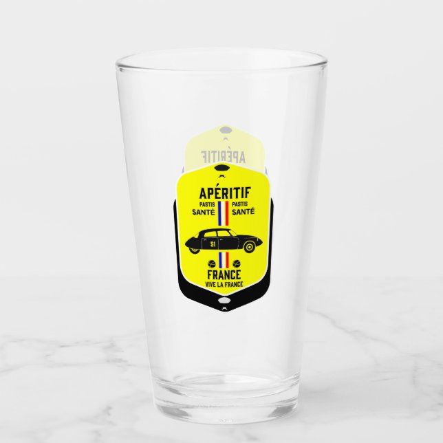 Verre Pastis de Marseille France (Devant)