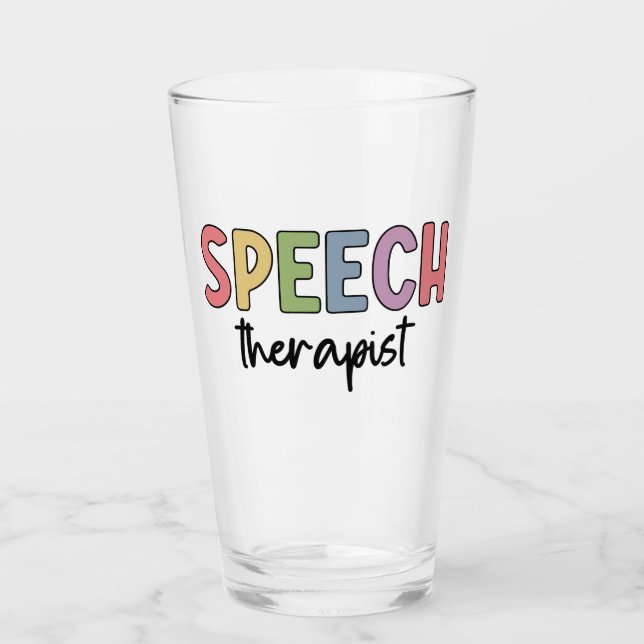 Verre Pathologiste orthophoniste SLP (Devant)