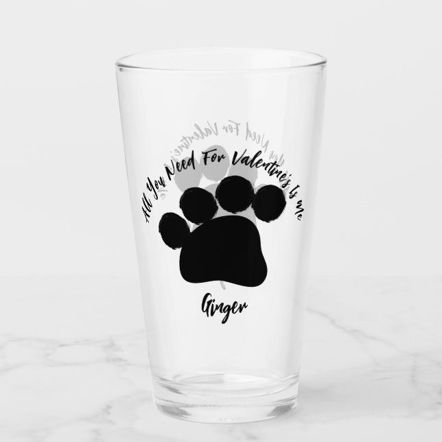 Verre Patte de chat de la Saint-Valentin (Devant)