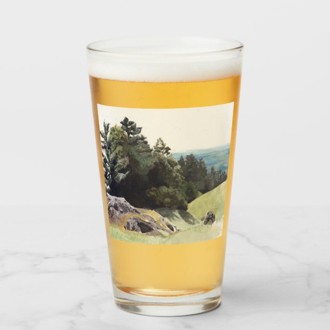 Verre Paysage côtier de Californie (Devant (rempli))