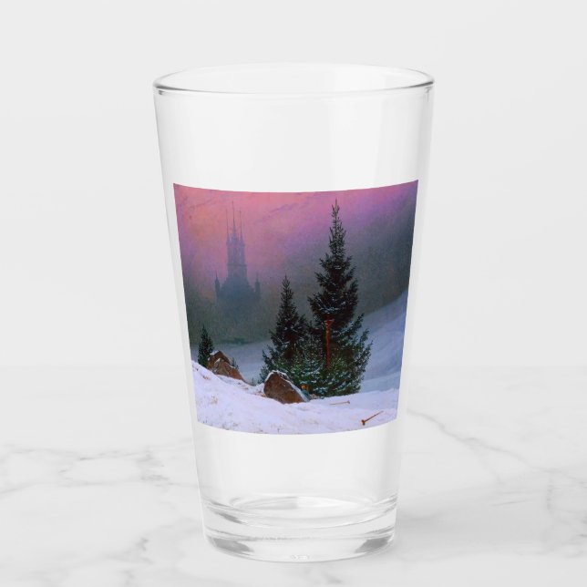 Verre Paysage d'hiver Caspar David Friedrich (Devant)