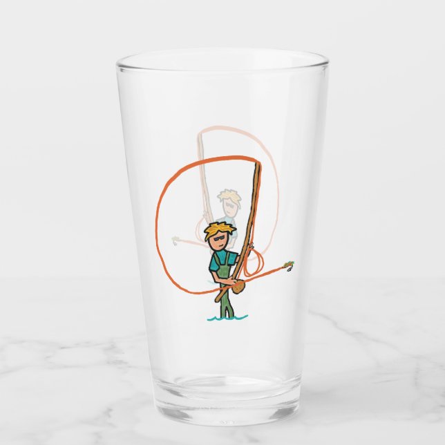 Verre Pêche à la mouche (Devant)