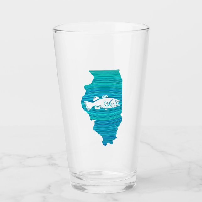 Verre Pêche à la vague dans l'Illinois (Devant)