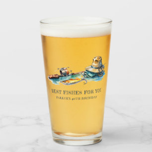 Verre Pêche fête d'anniversaire Personnalisé Funny