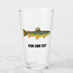 Verre Pêcheur de pêche à la truite Brown