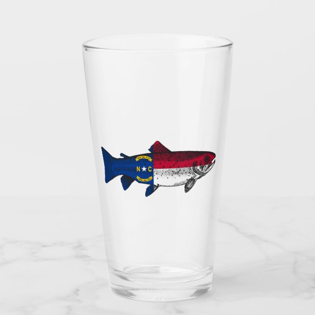 Verre Pêchez la truite de Caroline du Nord (Devant)