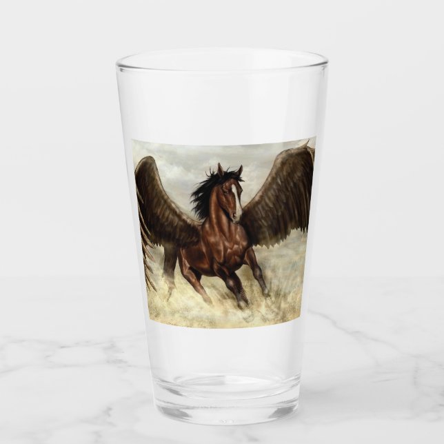 Verre Pégase ailé (Devant)
