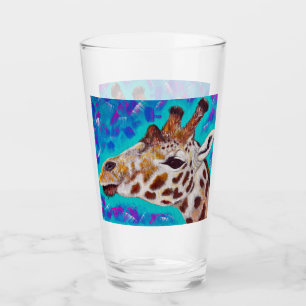 Verre Peinture de girafe colorée