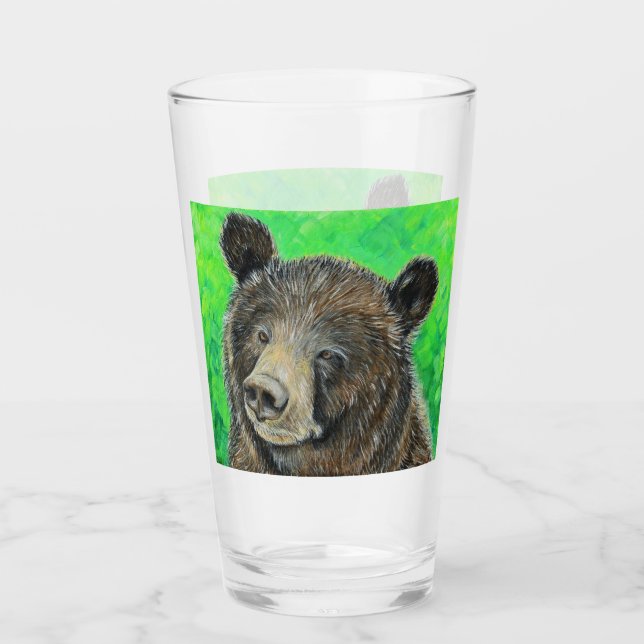 Verre Peinture d'ours Brown réfléchie (Devant)