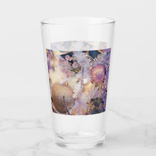 Verre Peinture moderne Arbre de Noël Décorations violett