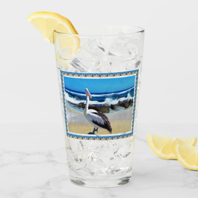 Verre Pelican Beach Splash, (Devant glace)