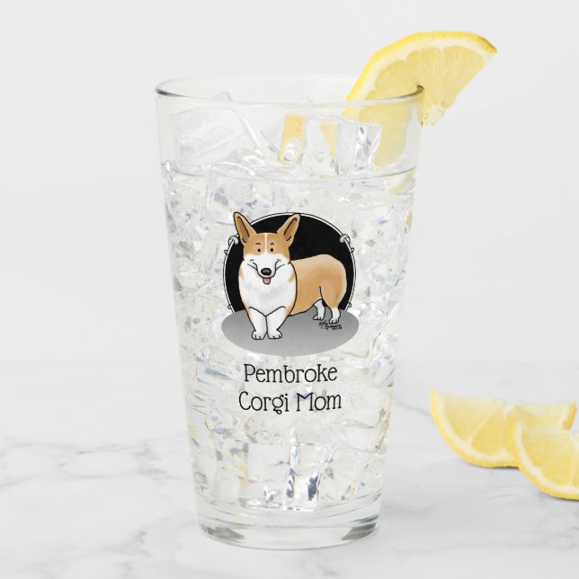Verre Pembroke Welsh Corgi Maman (rouge 1) Chien Maman M (Dos glace)