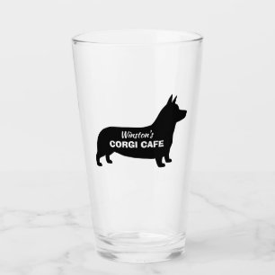 Verre Pembroke Welsh Corgi Silhouette Amoureux des chien