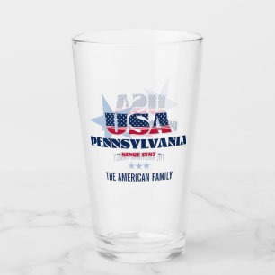 Verre Pennsylvanie Patriotic Pride personnalisée