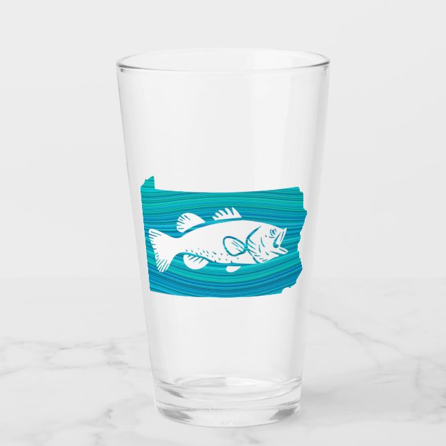 Verre Pennsylvanie Wave Fishing (Devant)