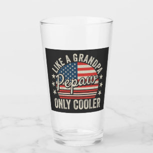 Verre Pépé comme un grand-père mais en plus cool Drapeau