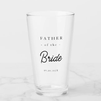 Verre Père de la mariée élégant