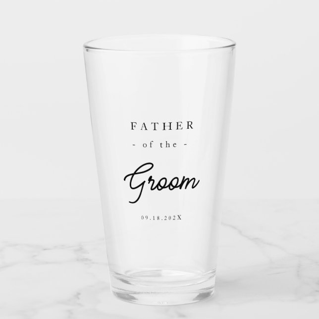 Verre Père du marié élégant (Devant)