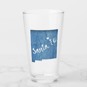 Verre Père Noël Fe Nouveau Mexique Grain de bois