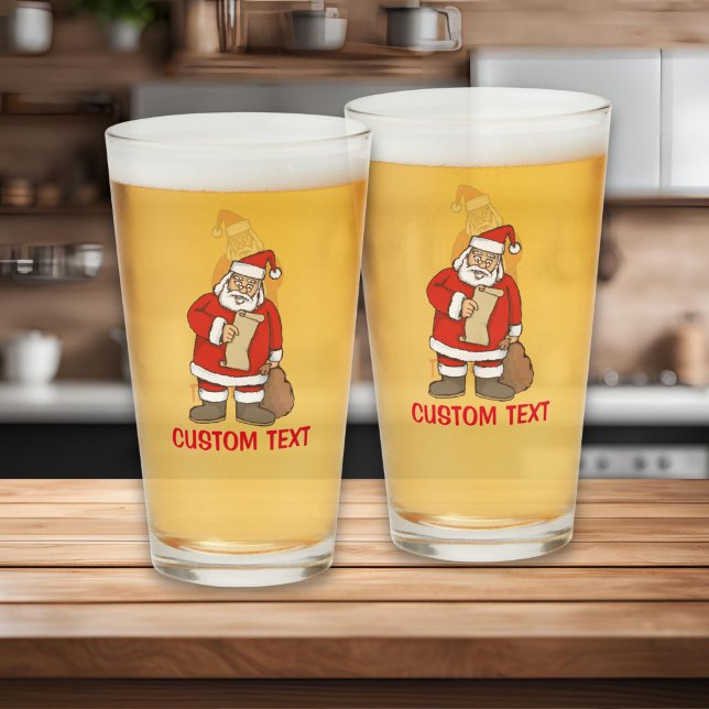 Verre Père Noël lisant (Créateur téléchargé)