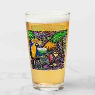 Verre Perroquet de fête sur la plage