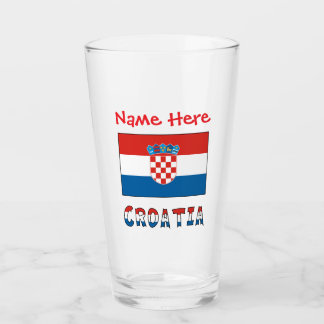 Verre Personalized Croatia Flag 