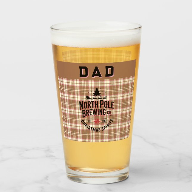 Verre Personalized North Pole Brewing Holiday Ale (Devant (rempli))