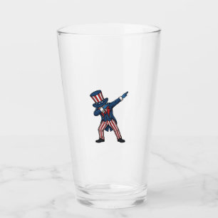 Verre Personnage patriotique Dabbing Design vectoriel vi