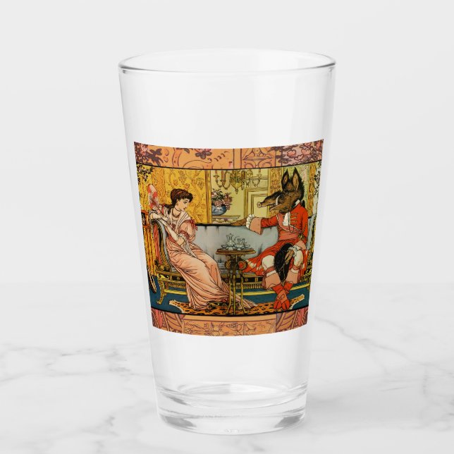 Verre Personnages Classiques de Contes de Fées de Beauté (Devant)