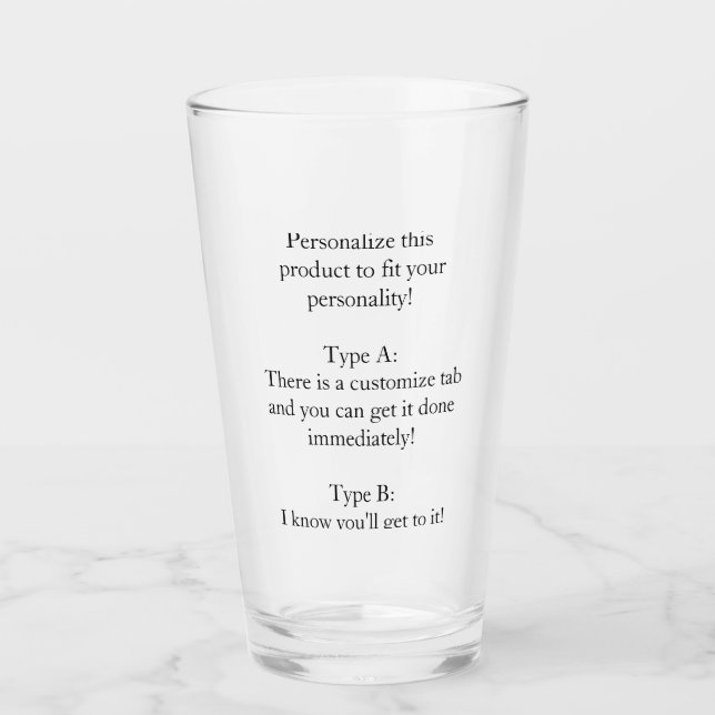 Verre Personnalisé (Devant)