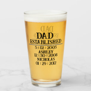 Verre Personnalisé papa est fête des pères 2024