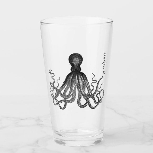 Verre Personnaliser Grand Tumbler - Octopus (Devant)