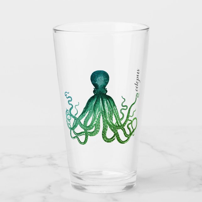 Verre Personnaliser Grand Tumbler - Tumbler de pieuvre (Devant)