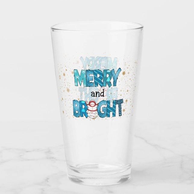 Verre Personnaliser Joyeuse Et Lumineuse (Devant)